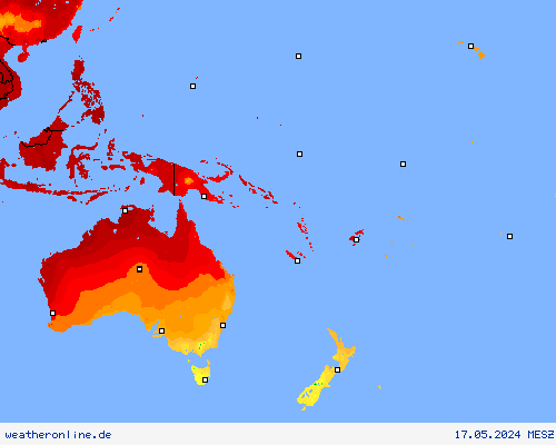 Höchsttemperatur Vorhersagekarten